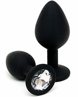 (Bild für) Buttplug Duo Set mit Schmuckstein - zum Schließen ins Bild klicken