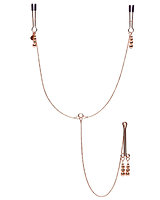 (Bild für) ALL SENSATION goldfarbene Nippel- und Klitorisklemme mit Kette