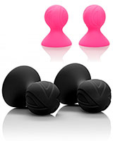Nipple Play Silicone Pro Nipple Suckers - Black or Pink