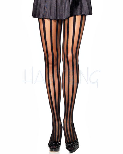 (Bild für) Strumpfhose mit Längsstreifen