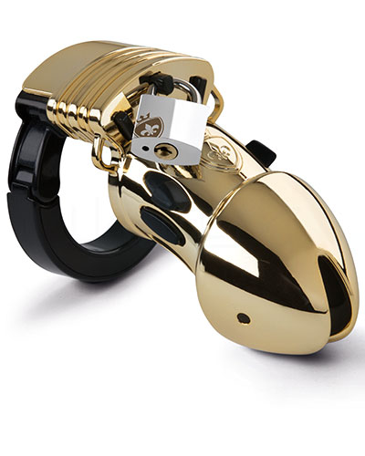 (Bild für) PUBIC ENEMY NO 1 Gold Edition - Peniskäfig für E-Stim