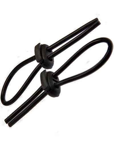 (Bild für) COCK LOOPS 2 mm - 2 verstellbare Cockringe aus Gummi für EStim