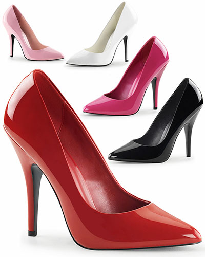 (Bild für) Lackpumps mit 12,7 cm Absätzen - bis Größe 47