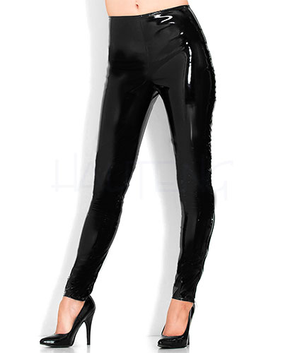 (Bild für) Hautenge Leggings aus schwarzem Lack