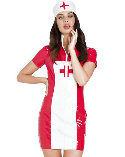 (Bild für) Krankenschwestern-Kleid aus Lack