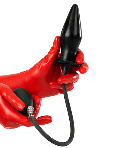 (Bild für) Aufblasbarer Analplug aus Latex mit Kern