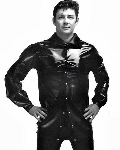 (Bild für) Latexhemd mit Druckknöpfen