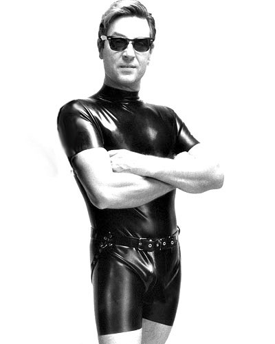 (Bild für) Kurz-Anzug aus Latex mit Reißverschluß - auch mit Brust-RVs