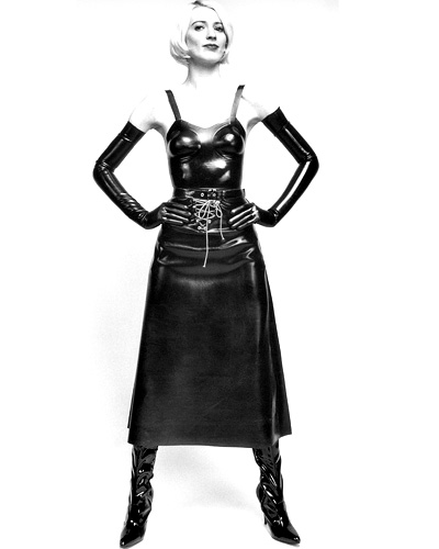 (Bild für) Midirock aus Latex - bis Größe 2XL