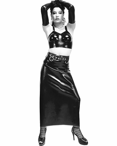 (Bild für) Langer Latexrock