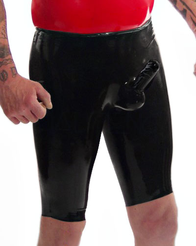(Bild für) Bermuda aus Latex - lang - mit Penishülle und Hodenbeutel