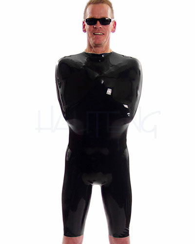 (Bild für) Bondagekurzanzug aus Latex mit Optionen