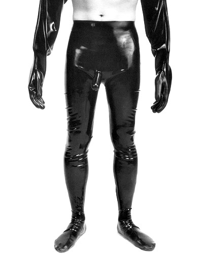(Bild für) Latex-Strumpfhose mit Penishülle