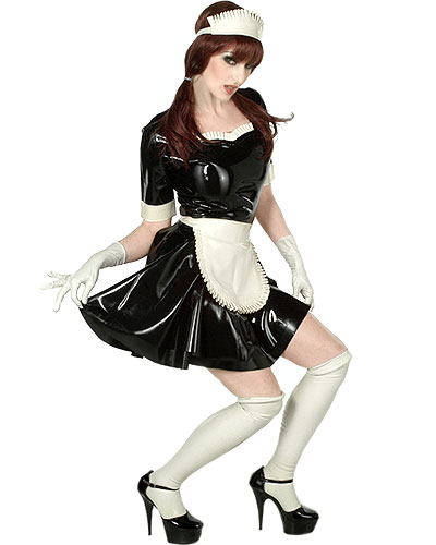 (Bild für) Dienstmädchen-Uniform aus Latex