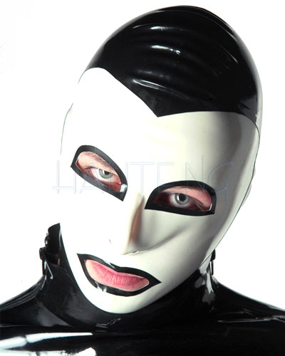 (Bild für) Mephisto-Maske aus Latex mit Augen- und Mundöffnungen