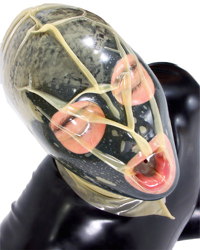 (Bild für) Atemmaske aus getauchtem Latex mit 6 mm Atemloch