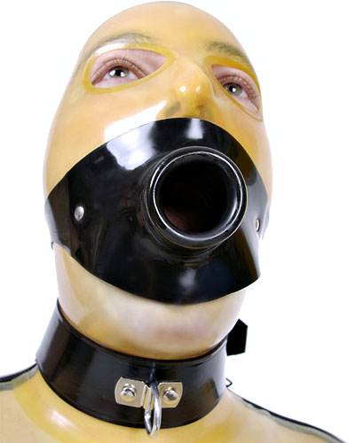 (Bild für) Fütterungsknebel - Pissknebel aus Latex zum Umschnallen
