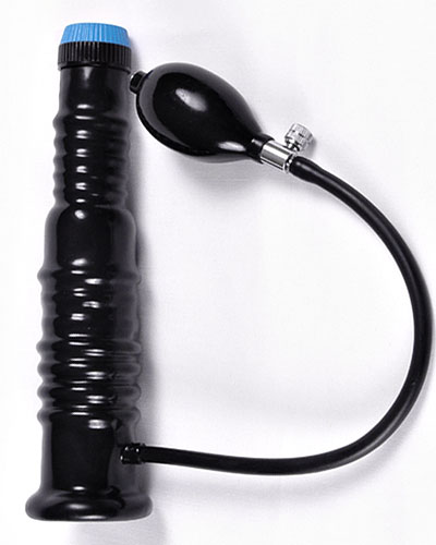 (Bild für) Aufpumpbarer Masturbator aus Latex mit Vibrator