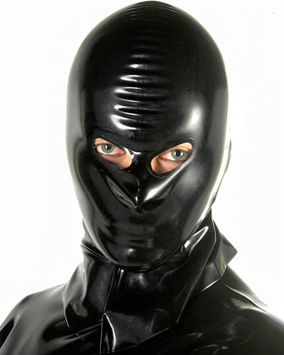 (Bild für) Latex-Henkershaube mit Augenöffnungn und optionaler Mundöffnung
