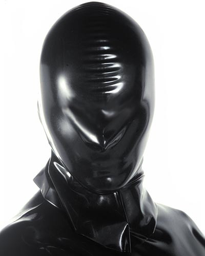 Latex Hangmans Hood with Nose Holes