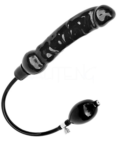(Bild für) Aufpumpbarer Latexdildo mit formstabilem Kern - 23 cm