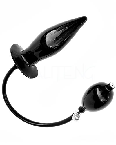 (Bild für) Aufpumpbarer Analplug aus Latex - 13,5 cm - optional mit Kern