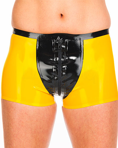 (Bild für) Latexshorts in 2 Farben mit Front-Reißverschluß