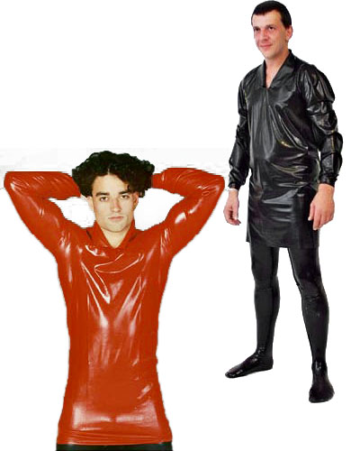 (Bild für) Extralanges anatomisches Latex-Hemd - bis Größe 2XL