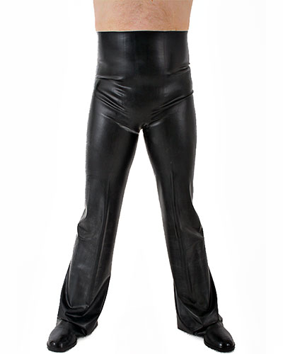 (Bild für) Anatomische Latexhose mit ausgestelltem Bein und Anal-Optionen