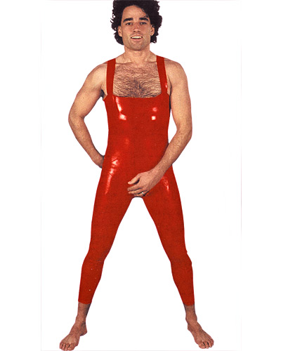 (Bild für) Anatomische Trägerhose aus Latex mit Suspensorium und Analoptionen