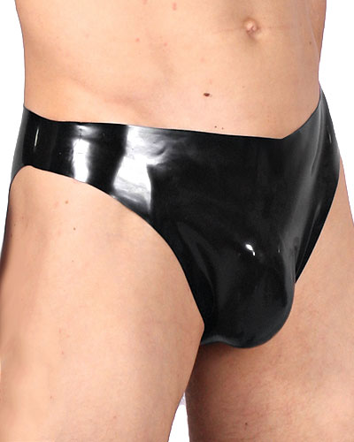 (Bild für) Anatomisch getauchter Minislip aus Latex mit Ausbuchtung