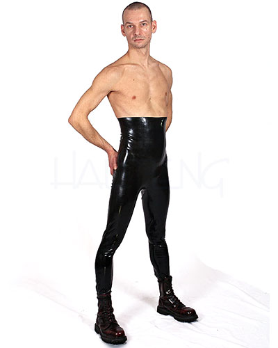 (Bild für) Anatomische hochgeschnittene Latexhose mit Anal-Optionen