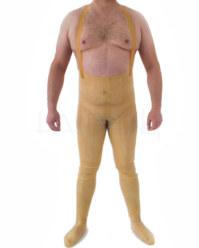 (Bild für) Anatomische Latex-Trägerstrumpfhose mit Analoptionen