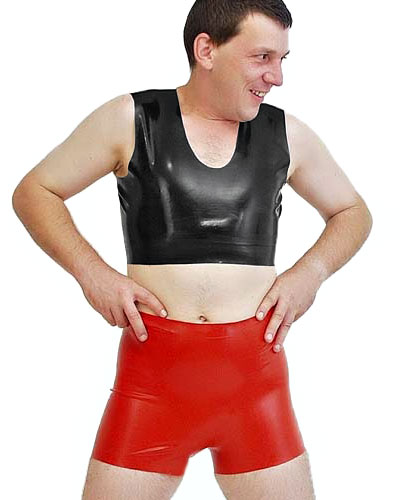 (Bild für) Anatomische Latex-Shorts - auch mit Analdildo oder Analhülle