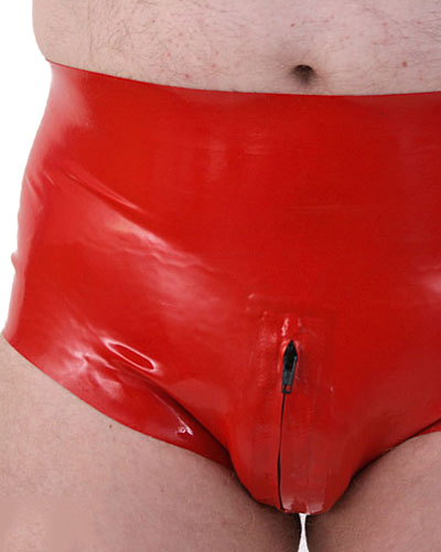 (Bild für) Anatomischer Latexslip mit Ausbuchtung mit RV und Analoptionen