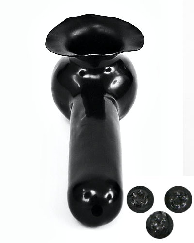 (Bild für) Latex-Penishodenhülle mit Loch in der Spitze und Innendornen