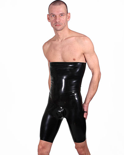 (Bild für) Anatomische sehr hohe Latexbermuda mit Suspensorium + Optionen