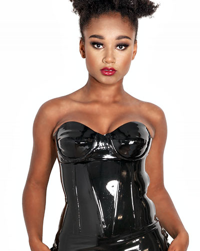 (Bild für) Korsagenoberteil Sweetheart aus Latex mit Schnürung hinten