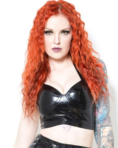 (Bild für) Midnight BH aus geklebtem schwarzem Latex mit Nackenträger