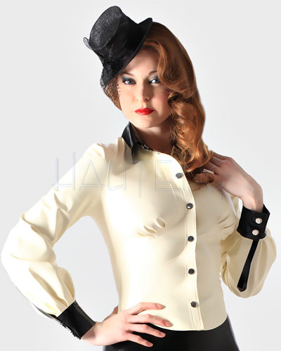 (Bild für) Erzieherinnen-Bluse aus geklebtem Latex - bis 4XL