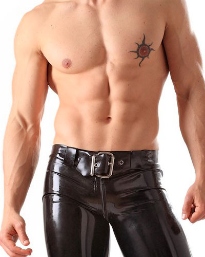 (Bild für) Gürtel aus schwarzem Latex