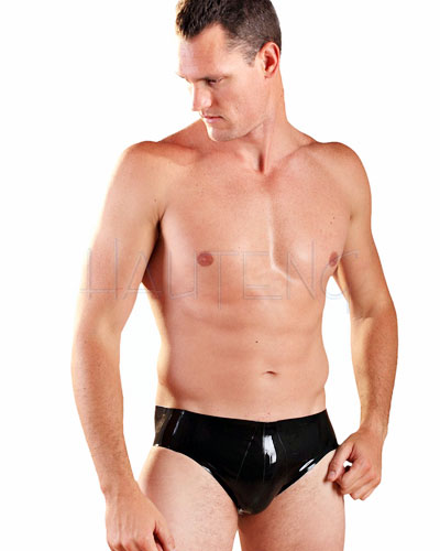 (Bild für) Slip aus geklebtem schwarzem Latex