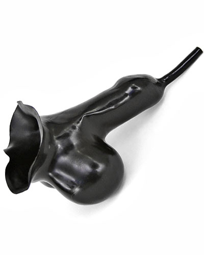 (Bild für) Anatomisches Latexkondom mit Natursektanschluß