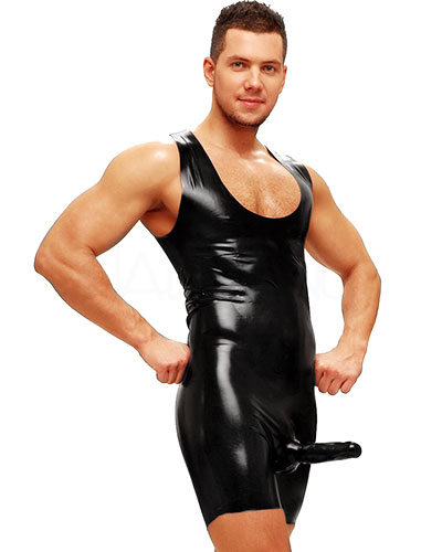 (Bild für) Anatomischer Fetisso-Surfanzug aus Latex mit Präservativ