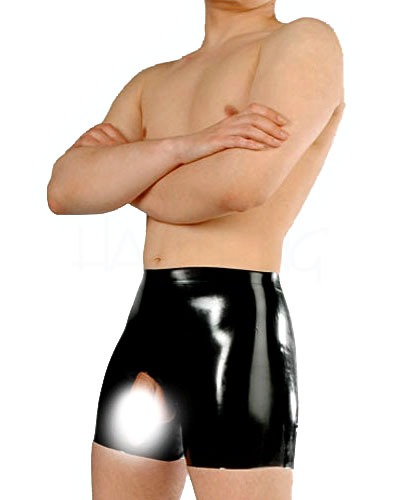 (Bild für) Anatomische Fetisso Latexshorts mit Öffnung für Penis und Hoden