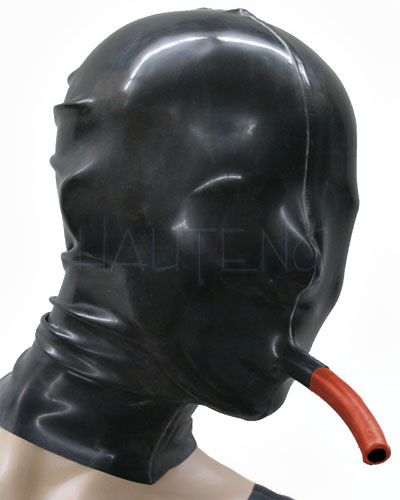 (Bild für) Haube aus geklebtem Latex mit Atemschlauch