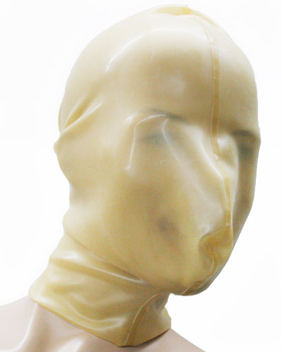(Bild für) Atemkontrollhaube aus geklebtem Latex - auch mit Reißverschluß