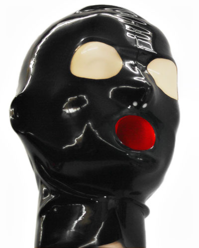 (Bild für) Haube aus geklebtem Latex mit Innenkondom - auch mit Zipper