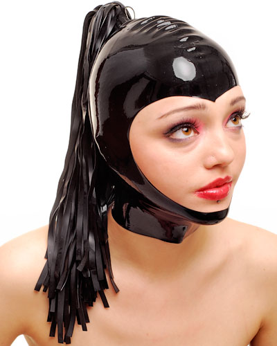 (Bild für) Ponyhaube aus Latex - optional mit Reißverschluß