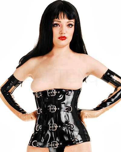 (Bild für) Bondagekorsett aus 0,6 mm Latex - getaucht und geklebt - bis 3XL